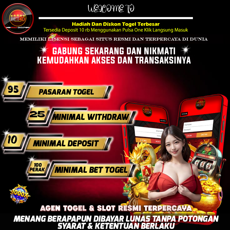 BET4D: Situs Bandar Togel Online Terpecaya Terdepan & TOTO Resmi 2025 Di Indonesia
